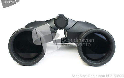 Image of Binoculars white isolated