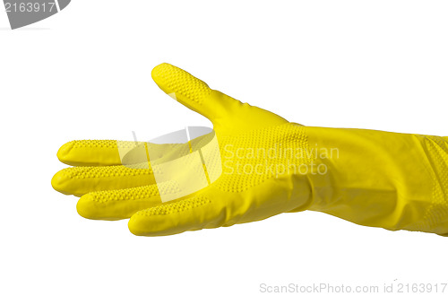 Image of Household yellow gloves