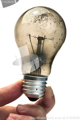 Image of Old burned light bulb