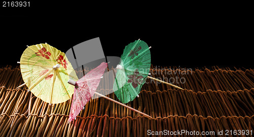 Image of Colorful cocktail umbrellas