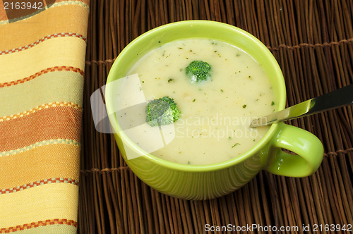 Image of Green Cream broccoli soup
