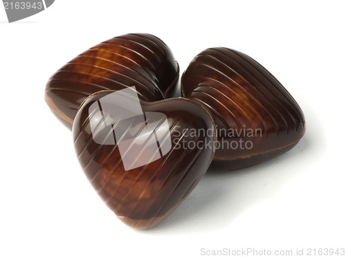 Image of Chocolates in the shape of hearts