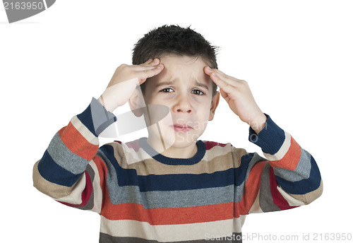 Image of Child have headache