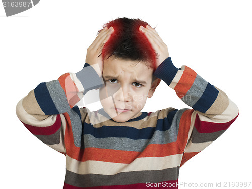 Image of Child have headache