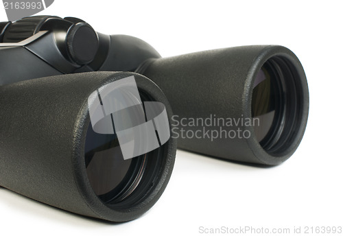 Image of Binoculars white isolated