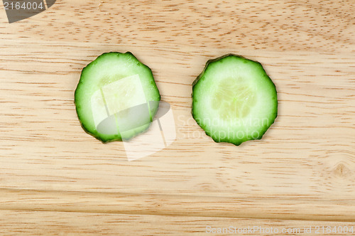 Image of Two cucumber slices