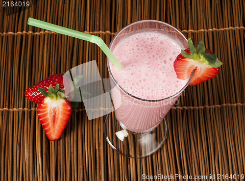 Image of Strawberries milk shake