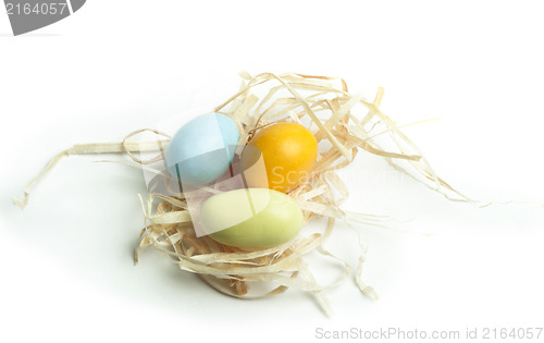 Image of Small multicolored eggs