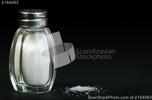 Image of Salt on black background