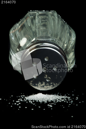 Image of Salt on black background