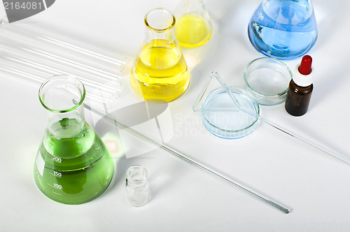 Image of Laboratory glassware equipment