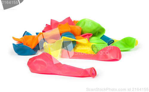 Image of Pile of uninflated balloons