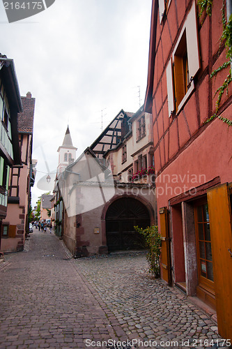 Image of Old streets in Riquewihr town