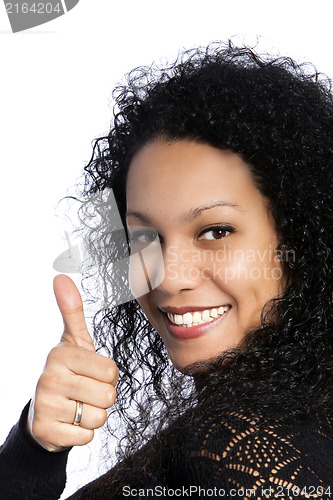 Image of Smiling African woman