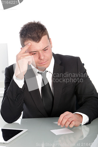 Image of Business man thinking