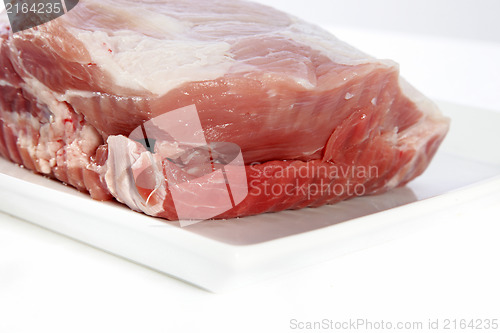 Image of Raw meat on plater