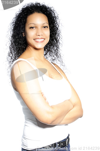 Image of Arm crossed woman