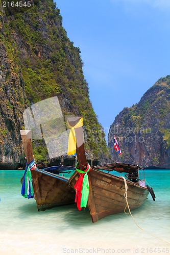 Image of Beautiful bay of Phi Phi island Thailand