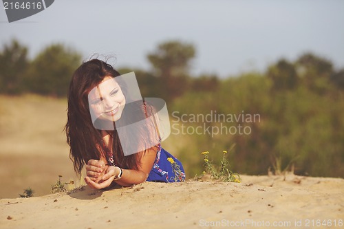 Image of Girl on sand