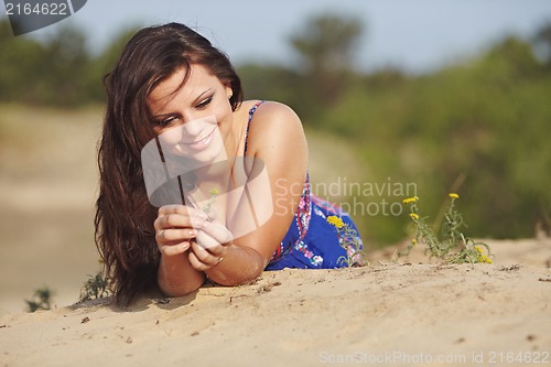 Image of Girl on sand