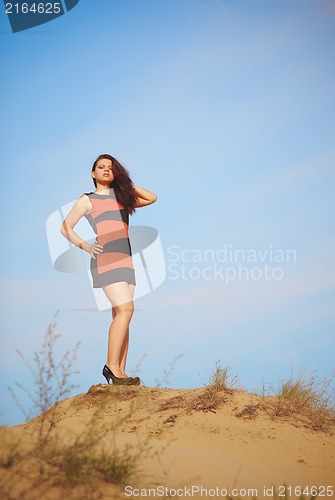 Image of Girl on sand