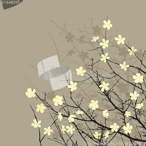 Image of Floral background retro