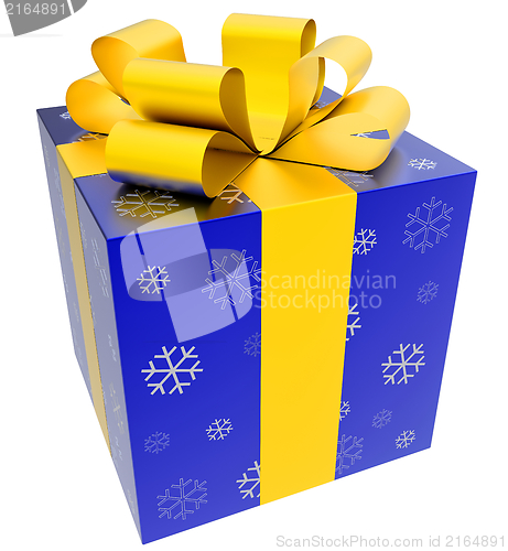 Image of gift with yellow bow