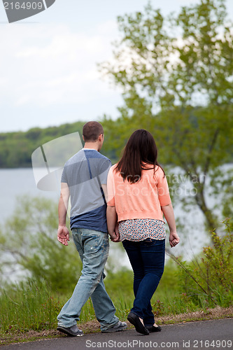 Image of Couple Taking a Walk