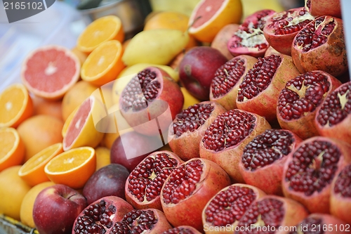 Image of Colorful display of fruits