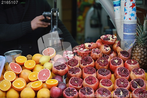 Image of Colorful display of fruits