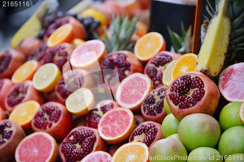 Image of Colorful display of fruits