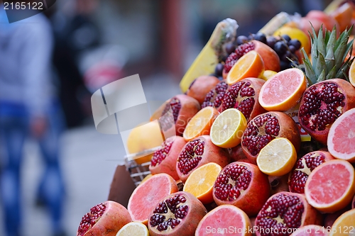 Image of Colorful display of fruits