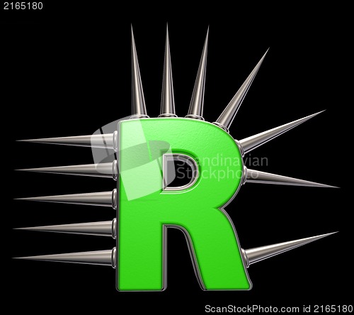 Image of prickles letter r