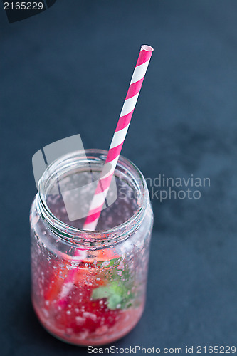 Image of Empty smoothie glass