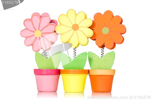 Image of Decorative wooden flowers