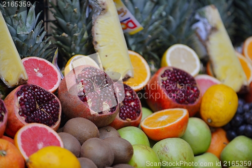 Image of Colorful display of fruits