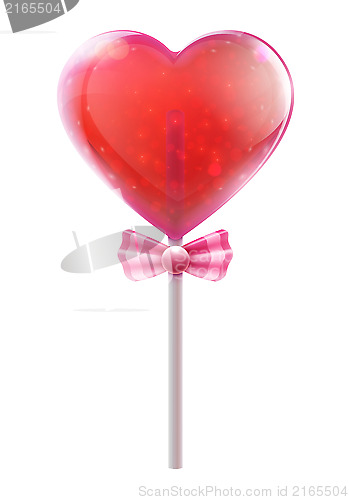 Image of Heart lollipop 