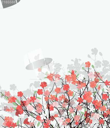 Image of Cherry flower card