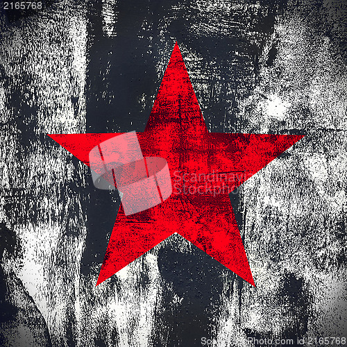 Image of Grunge background with star