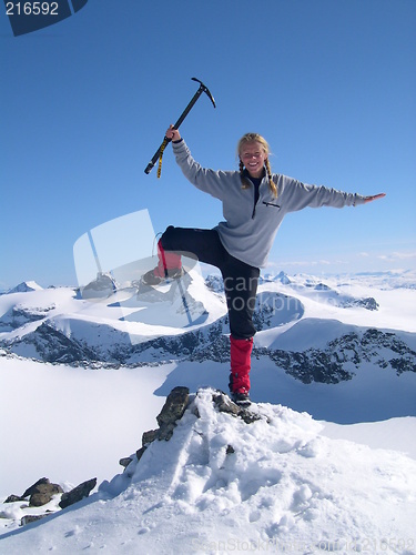 Image of Girl in mountain