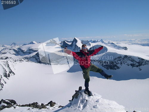 Image of Man on mountain