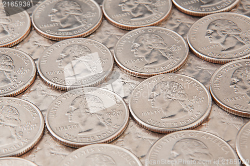 Image of US quarters