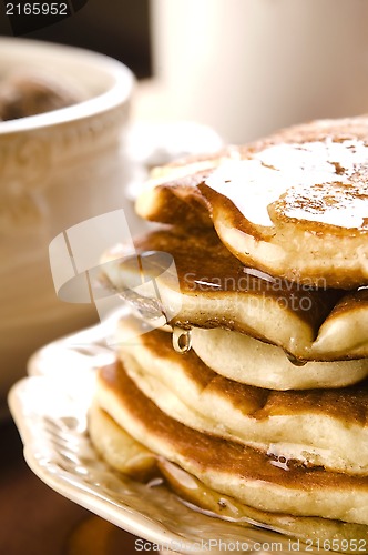 Image of Pancakes with syrup