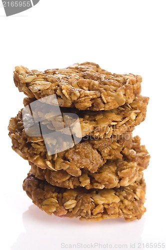Image of oat cakes on a white background 