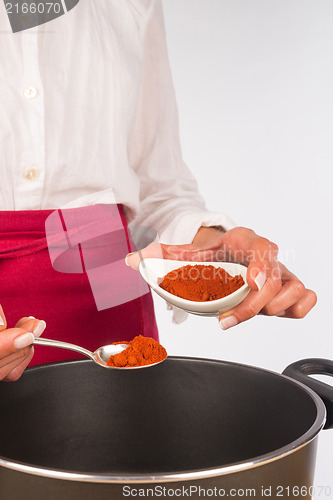 Image of A spoonful of paprika