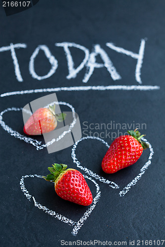 Image of Fresh whole strawberries