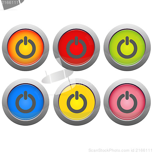 Image of Set of on and off buttons