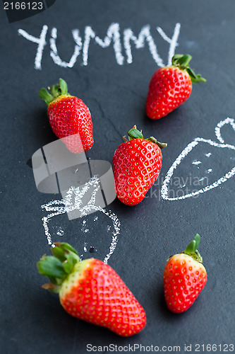 Image of Yummy fresh whole strawberries