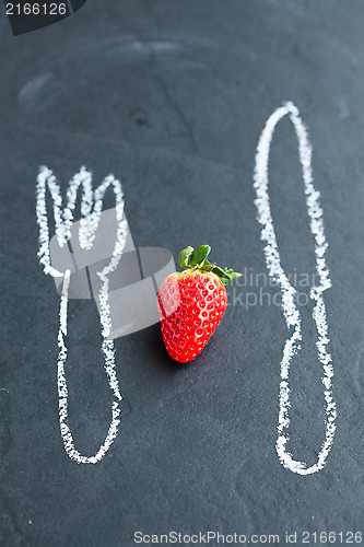 Image of Fresh whole strawberry