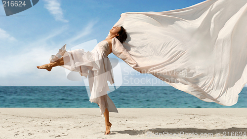 Image of Woman on the beach